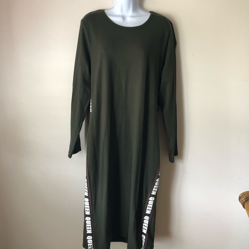 “Queen” Olive Green Dress